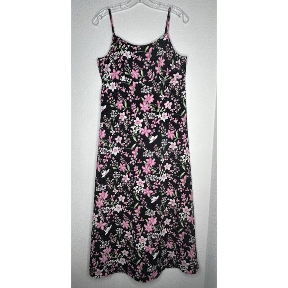 Vintage No Boundaries Maxi Dress Womens Medium Grunge Fairy Tie Back 90s Y2K - Picture 1 of 9